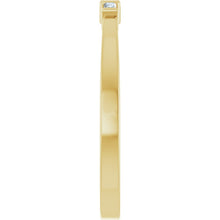 Load image into Gallery viewer, 14K Yellow Gold Petite Diamond Baguette Ring