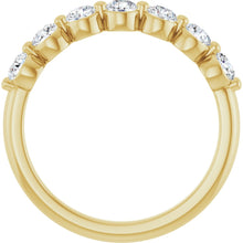 Load image into Gallery viewer, 14K Yellow Gold 5/8 Natural Diamond Anniversary Band