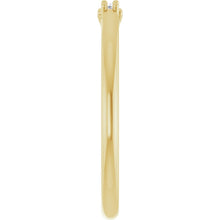Load image into Gallery viewer, 14K Yellow Gold 3 Stone Lab-Grown Diamond Band