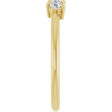 Load image into Gallery viewer, 14K Yellow Gold Diamond Three-Stone Ring