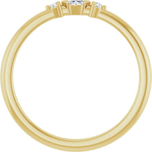 Load image into Gallery viewer, 14K Yellow Gold Natural Diamond Stackable Ring