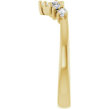 Load image into Gallery viewer, 14K Yellow Gold Natural Diamond Nesting Band