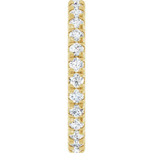 Load image into Gallery viewer, 14K Yellow Gold French Set Eternity Band