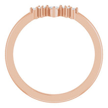 Load image into Gallery viewer, 14K Yellow Gold Diamond Nesting Band