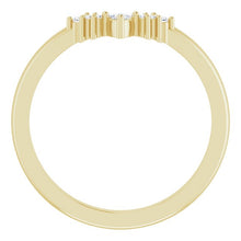 Load image into Gallery viewer, 14K Yellow Gold Diamond Nesting Band