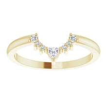 Load image into Gallery viewer, 14K Yellow Gold Diamond Nesting Band