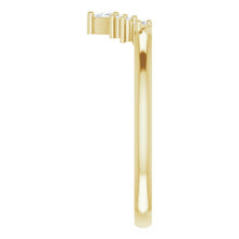 Load image into Gallery viewer, 14K Yellow Gold Diamond Nesting Band