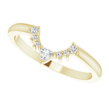 Load image into Gallery viewer, 14K Yellow Gold Diamond Nesting Band