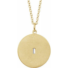 Load image into Gallery viewer, 14K Yellow Gold Natural Diamond Disc Necklace