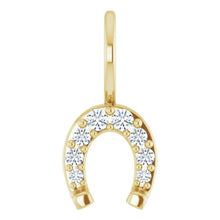 Load image into Gallery viewer, 14K Yellow Gold Horseshoe Pendant