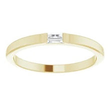Load image into Gallery viewer, 14K Yellow Gold Diamond Stackable Ring
