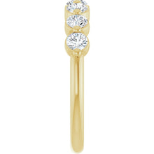 Load image into Gallery viewer, 14K Yellow Gold 5/8 Natural Diamond Anniversary Band
