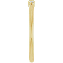 Load image into Gallery viewer, 14K Yellow Gold Natural Diamond Stackable Ring
