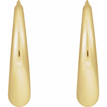 Load image into Gallery viewer, 14K Yellow Gold Electroform Puffed Hoop Earrings
