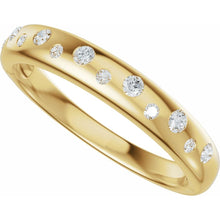 Load image into Gallery viewer, 14K Yellow Gold Diamond Sparkle Band
