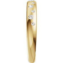 Load image into Gallery viewer, 14K Yellow Gold Diamond Sparkle Band
