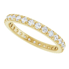 Load image into Gallery viewer, 14K Yellow Gold French Set Eternity Band
