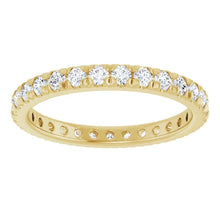 Load image into Gallery viewer, 14K Yellow Gold French Set Eternity Band
