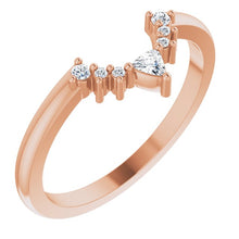 Load image into Gallery viewer, 14K Yellow Gold Diamond Nesting Band
