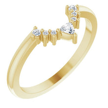Load image into Gallery viewer, 14K Yellow Gold Diamond Nesting Band
