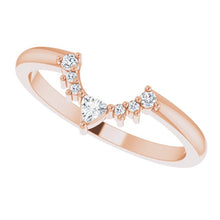 Load image into Gallery viewer, 14K Yellow Gold Diamond Nesting Band
