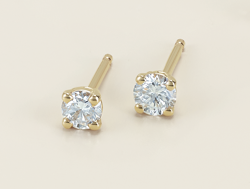 14K Yellow Gold Natural Diamond Cocktail-Style Earrings