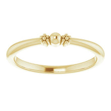 Load image into Gallery viewer, 14K Yellow Gold Beaded Band
